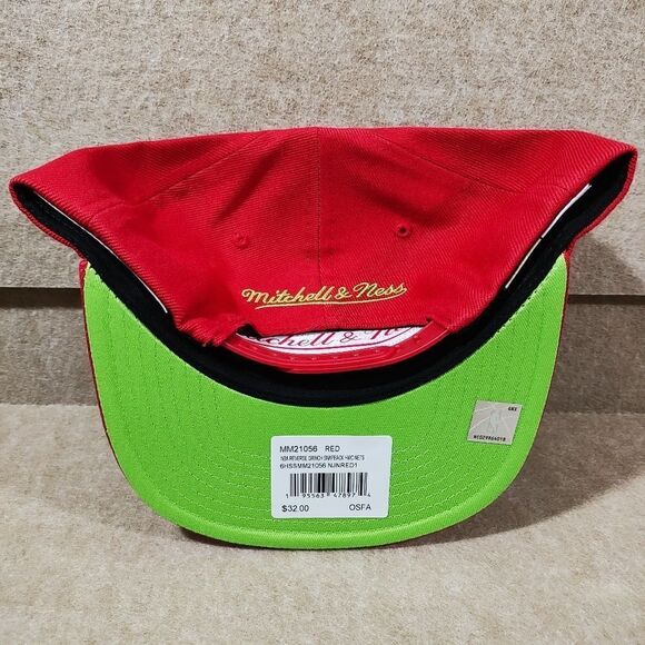 Mitchell & Ness NBA Grinch New Jersey Nets Snapback Hat #U - Picture 4 of 4